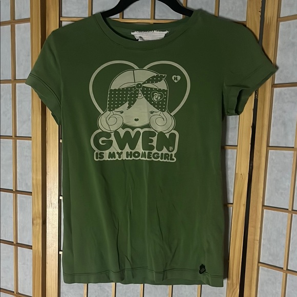Harajuku Lovers Tops - Harajuku Lovers Green Tee - Gwen Is My Homegirl